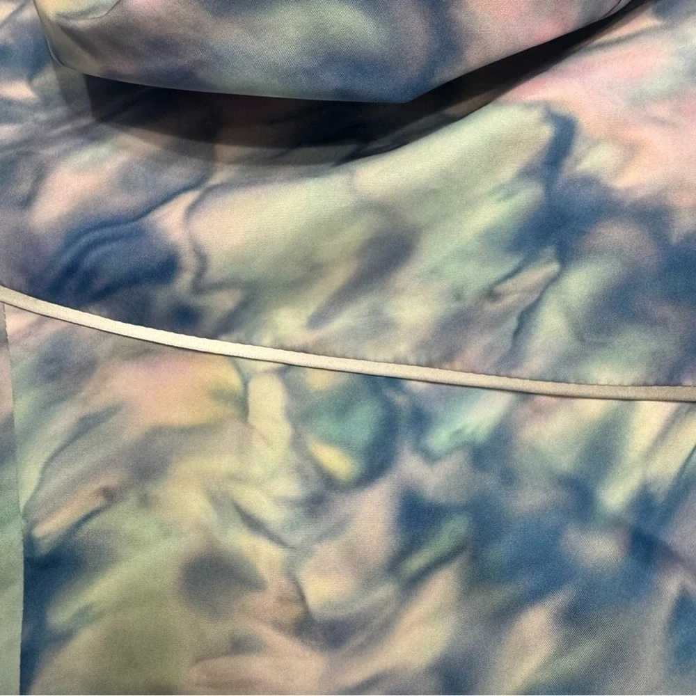 All In Motion‎ Kids Size YXL Tie Dye Rain Jacket Full Zip Hoodie Purple Blue